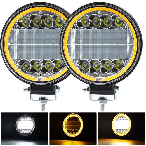 Pair amber drl - 4",