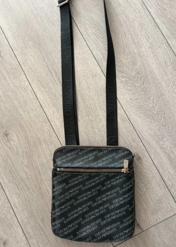 Emporio armani black leather - black,