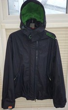 Mens XXL / 2XL Superdry Navy Blue And Green Windcheater Jacket. Exc Condition