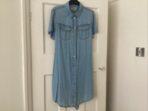 New look denim shirt dress - new,