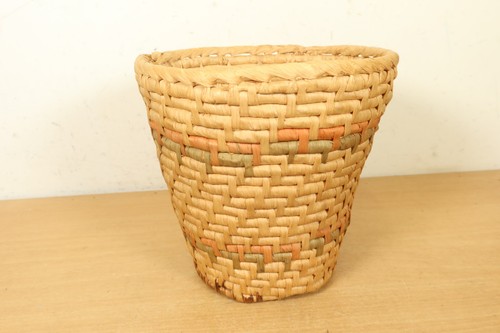 Vintage wicker waste paper - wicker,