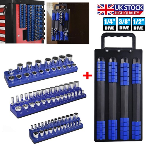 Magnetic socket rail tray - rail,