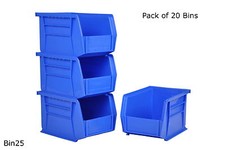 Rhino Tuff Bin 25 - Plastic Parts Storage Bins Strong Garage Workshop Van Boxes