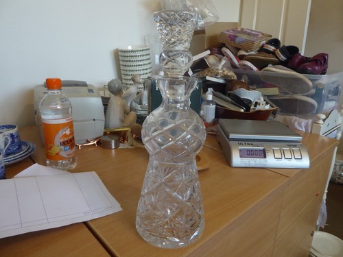 Beautiful large decanter with - large,
