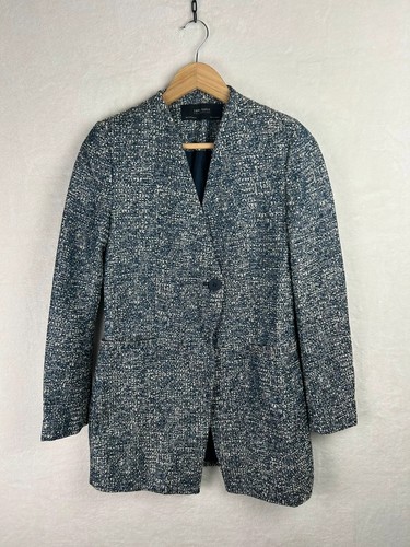 Zara basic navy - navy, textured