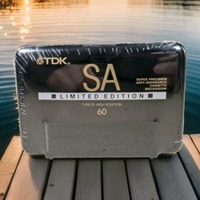 TDK SA 60 Limited Edition Audio Cassette Type II Chrome Tape Vintage 1988 Sealed