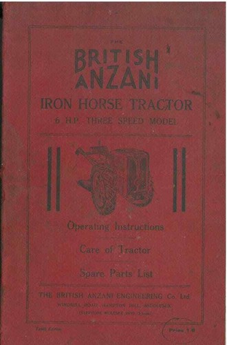 British anzani iron horse - anzani,