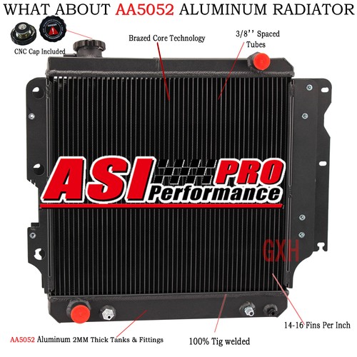 Row aluminum radiator fit - row,