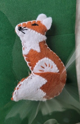 Handmade felt cute tan - felt, and