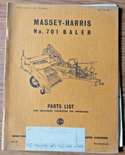Massey Harris No. 701 Baler Parts List