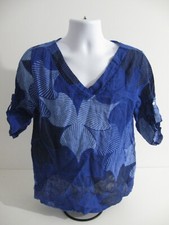 LUCA VANUCCI WOMENS LINEN BLUE