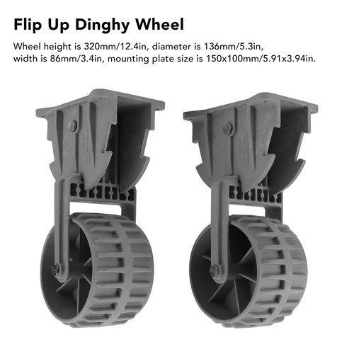 2pcs dinghy wheels nylon - wheels,