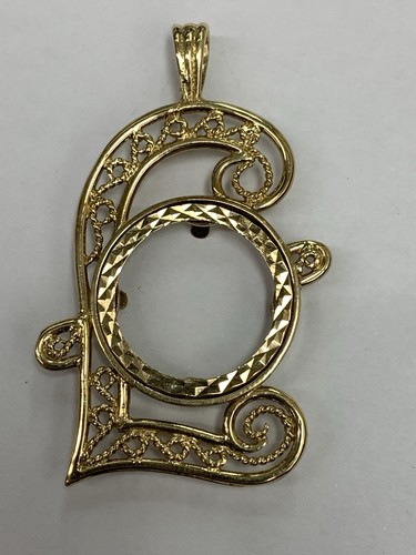 9ct gold pound sign half - 9ct,