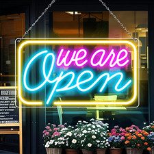 LED Neon We Are Open Signs