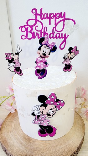 Minnie cake topper set - minnie,