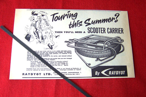 Raydyot scooter carrier 1961 - carrier,