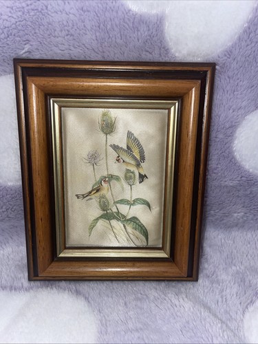 Vintage goldfinch painting - vintage,