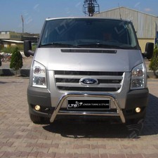 FORD TRANSIT BULL BAR NUDGE A-BAR STAINLESS STEEL  CHROME  2003- 2013 W K