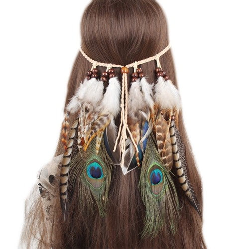 Indian feathers headband - feathers,