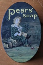 Vintage Reproduction Pears Soap Tin