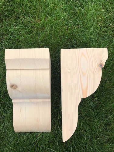 Wooden corbels shelf - corbels, (shelf