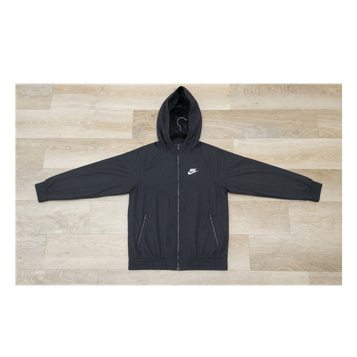 Nike unisex black windbreaker - black,