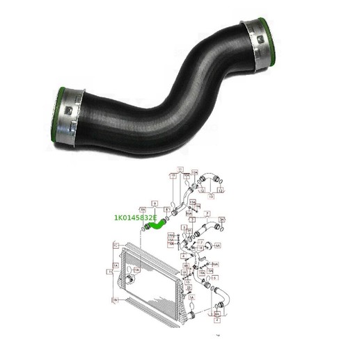 Intercooler pipe turbo - pipe, hose