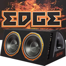 Edge Audio EDB12TA-E0 12" Twin Car Active Amplified Subwoofer Bass Box Enclosure