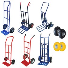Heavy Duty Sack Truck Hand Industrial Trolley Two Wheel Tyre Barrow up to 200Kg
