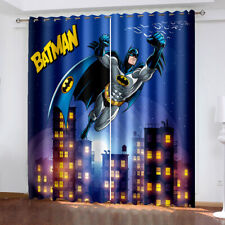 Boys 3D Blackout Curtains Bedroom Batman Curtains Thermal Ring Top Eyelet BH