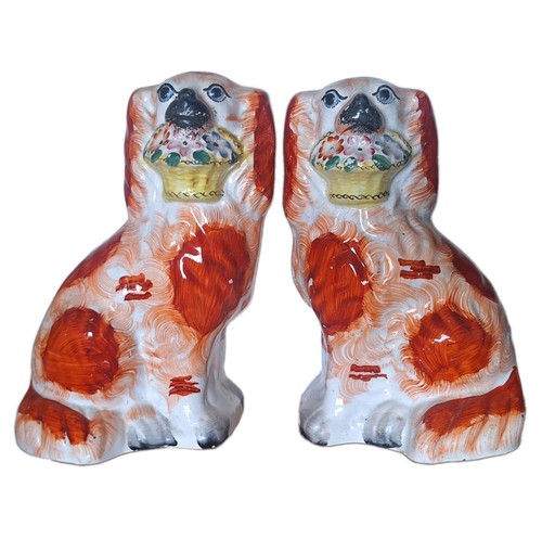 Staffordshire spaniel pair - staffordshire,
