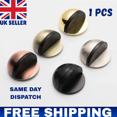 Door stop floor wall oval - door,