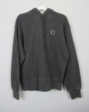 Carhartt WIP Womens Nelson Pullover Hoodie Sweatshirt Graphite Grey Size XS - L