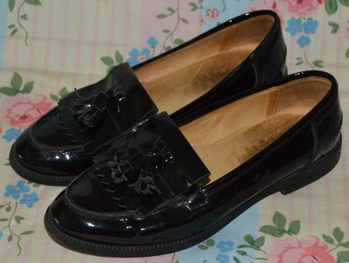 Womens black patent leather - patent,