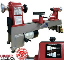 Midi Wood Lathe 550W 12" Swing Cast Iron 5 Speed Bowl Turning Faceplate 230V