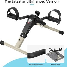Mini Exercise Bike Gym Leg Arm Training LCD Display Adjustable Resistance Level