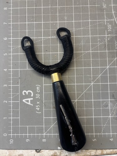 Black wooden handle catapult - handle,