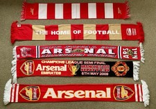 5 X Arsenal Football Club Gunners Scarf Scarves Cup FA Cups Champions League