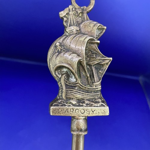 Vintage argosy ship - argosy, brass