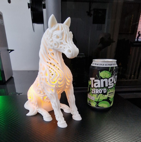 White horse figurine - white,
