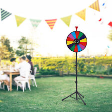 18" 14 Slots Prize Wheel Dry Erase Wheel of Fortune Spinning Wheel Tripod Stand