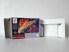 Axelay UKV PAL SNES Super Nintendo Empty Handmade replacement Box & Tray