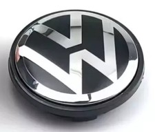 VW 65mm Alloy Wheel Centre Cap x1 Hub Cover Badge Polo Golf 3B7601171 (NEW)