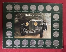 1970s Historic Cars Coin Collection from Shell - Complete set of 20 - Vintage