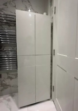 Tall Storage Cupboard High Gloss Cabinet Large Kitchen Pantry Shelf Dresser Unit