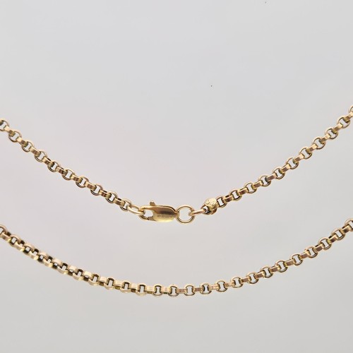 9ct yellow gold flat link - 9ct,