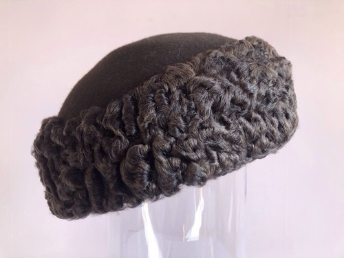 Vintage 1960s brown felt - 1960s,