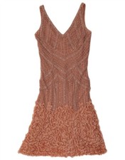 LUISA SPAGNOLI Womens Sleeveless A-Line Dress UK 10 Small Pink Floral BU20