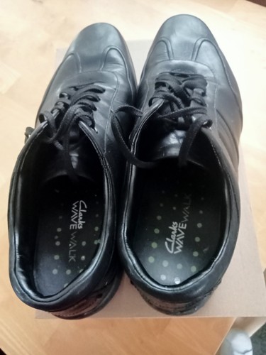 Clarks black mens shoes - , wave
