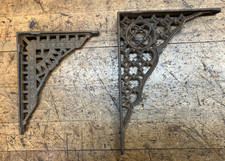 2 Old Cast Iron Decorative